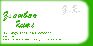 zsombor rumi business card